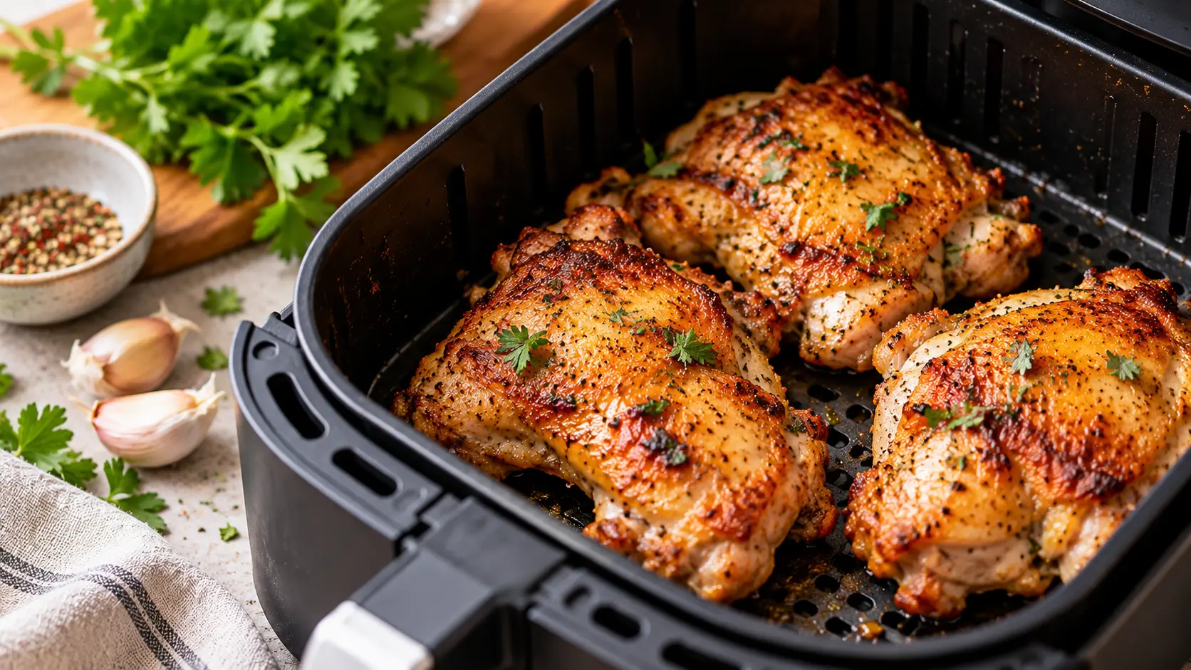 Knusprig gebratenes Pollo Fino im Airfryer